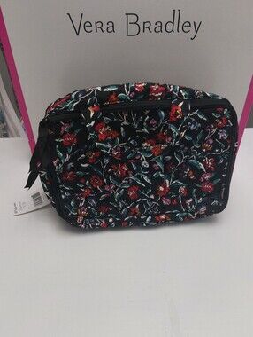 Vera Bradley Ultimate Travel Case Perennials Noir NWT